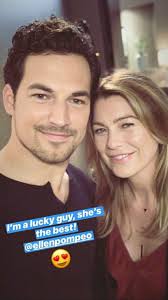 Dopo tanta richiesta ecco il mio saluto a voi fan italiani. Giacomo Gianniotti Andrew Deluca Ellen Pompeo Meredith Grey In Grey S Anatomy Greys Anatomy Grey Anatomy Quotes Greys Anatomy Cast