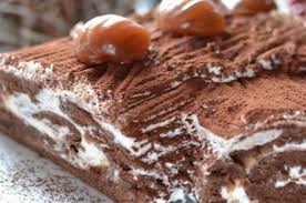 Buche Legere A La Creme De Marrons Ww Plat Et Recette Repas Noel Creme De Marron Savoureux