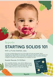 Starting Solids and First 1000 Days Discussion at Rozelle Rascals Playgroup