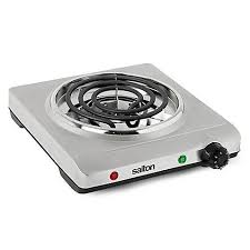 Salton Stainless Steel Tabletop Single Coil Durable Portable Cooking Range Cook Food Virtually Anywh Portable Cooktop Cooking Range Kitchen Remodel Countertops