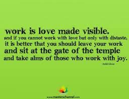 Work Is Love Made Visible And If You Cannot Work With Love Kahlil Gibran Quotes Simply Quotes Kahlil Gibran