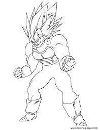 Look out for them all. Dragon Ball Z Super Vegeta Coloring Page Coloring Pages Printable