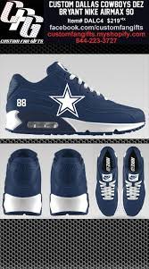 Custom Dallas Cowboys Dez Bryant Nike Airmax 90 Shoes Dallas Cowboys Dallas Cowboys Shoes Dallas Cowboys Baby