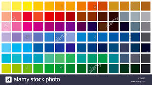 colour palette chart stock photos colour palette chart