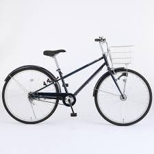 ２６型フル装備自転車 ネイビー オートライト バスケット 後輪錠付き 無印良品ネットストア 自転車 自転車 カゴ 自転車 修理