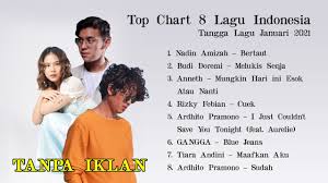 Top 100 chart lagu terbaru indonesia 2021. Tangga Lagu Indonesia Terbaik Top 8 Chart Lagu Indonesia Januari 2021 Youtube