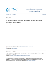 In the Right Direction: Family Diversity in the Inter-American System of  Human Rights