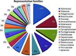 Chart Showing The Percentage Of Species Represented By