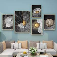 Shop copper paintings and other copper wall decorations from the world's best dealers at 1stdibs. Nordic Decoration Abstract Black White Wood Texture Painting Copper Wall Art Poster Print Pictures For Living Room Home Decor Arts Painter Canvas Paintings Wall Decor