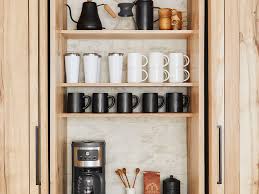 Who said a coffee station had to be in the kitchen? How To Set Up A Stylish Coffee Bar In Your Own Home