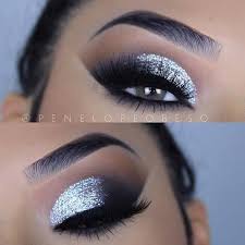 Daneloo Silver Eye Makeup Silver Smokey Eye Silver Glitter Eye Makeup