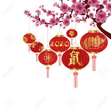 Chinese New Year Decoration Traditional Lantern And Plum Blossom In 2020 Chinese New Year Decorations Chinese New Year Wallpaper New Years Decorations