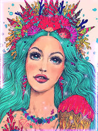 Zigfeild folly artwork created with Polychromos and soft pastels