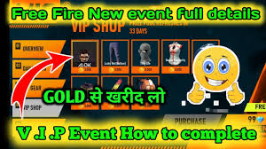 About free fire free fire is a battle royale ultimate survival shooter game on mobile. Free Fire Vip 2 0 Shop Event How To Complete Vip 2 0 Shop Event Ff Vip Shop Event Today Youtube