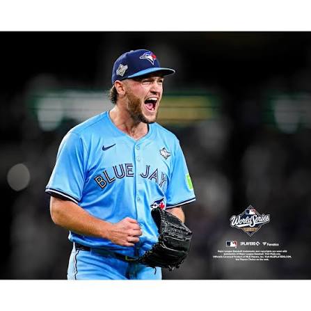 Trey Yesavage Toronto Blue Jays Unsigned Fanatics Authentic 2025 World Series Game 5 Historic Performance Celebration Photograph