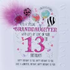 Of course the best way to share this big day with her is through the universal language of teenagers: Wendy Jones Blackett Granddaughter 13th Birthday Card