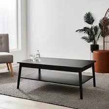 The whole round wooden table is made of premium eucalyptus wood and the frame of table is sturdy for daily use. Noir Coffee Table Kmart