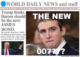 A Bond villain thinks his son, who looks like a Bond villain, should play  James Bond.