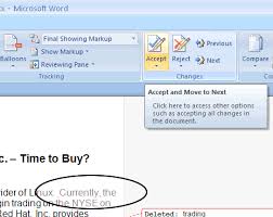Click the office button in the upper left corner of the window and mouse over the prepare option. Using Microsoft Track Changes Word 2007