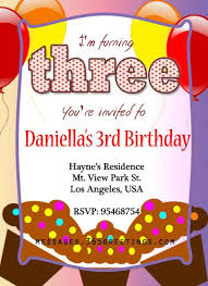 3rd Birthday Invitation Text Message 3rd Birthday Invitations 365greetings Com Birthday Party Invitations Invitation Card Birthday Birthday Invitations