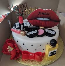 44 Tortas Para Chicas Que Te Encantaran Make Up Cake 40th Birthday Cakes Individual Cakes