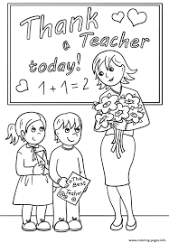 Teacher appreciation week happens the first full week of may, with national teacher day held on the tuesday of this week. Thank A Teacher Today Coloring Page Coloring Pages Printable
