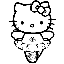 Coloriage Hello Kitty Danseuse En Ligne Gratuit A Imprimer