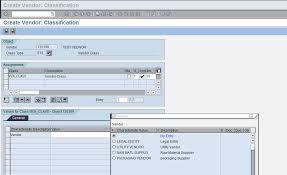 How To Use Classification Functionality In Vendor Master Sap Blogs