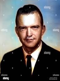 Headshot portrait of William Harvey 'Bill' Dana, an American aeronautical  engineer, NASA test pilot, and astronaut from Pasadena, California,  October, 1958. Image courtesy National Aeronautics and Space Administration  (NASA). Note: Image has