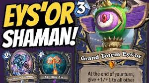 The strategy of the deck is to clear early boards, restore a lot of health back tiring the aggro decks and outlasting the control ones with value generation and combo potential. Eys Or Is Completely Broken Totem Shaman Is An Early Tier 1 Deck Darkmoon Faire Hearthstone Youtube
