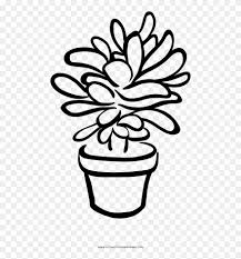 There are so many varieties and colors and every single one of them are cute especially in tiny pots and terrariums. Succulent Coloring Page Black And White Succulent Clip Art Png Download 1671496 Pinclipart