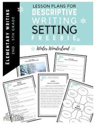 Narrative Writing Focusing On Describing A Winter Setting This Introduction To Descriptive Descriptive Writing Writing Lessons Descriptive Writing Activities