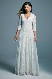 Shop for morning, afternoon, or evening wedding guest dresses in the latest trends and cutest casual, cocktail, and formal styles. Lace Wedding Dress With 3 4 Sleeves And Fitted Back