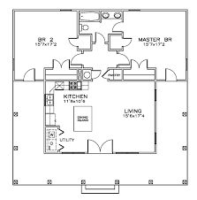 Southern Style House Plan 72310 With 2 Bed 1 Bath Cottage Style House Plans Southern House Plan Small House Plans