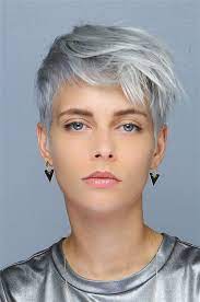 Young Grey Hair Short Google Search Super Short Hair Short Hair Styles Hair Styles