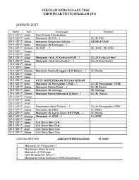 Ujian pengesanan untuk semua murid tahun1 akan diadakan esok, 12 dan 13 januari 2012. Doc Sekolah Kebangsaan Tiak Takwim Aktiviti Sekolah 2017 Zuridah Wahab Academia Edu