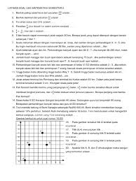 Soal uas matematika kelas 6 semester 2 juragan les. Latihan Soal Uas Matematika Semester 2 Kelas 6