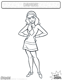 Daphne Coloring Sheet Actitivies Coloring Kids Scoobydoo Scooby Doo Coloring Pages Scooby Coloring Pages