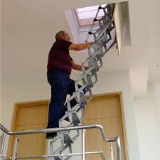 Access To Roof Space Via An Integral Ceiling Access Panel And Retractable Ladder Http Www Surespancovers Com Ladders Zi Retractable Ladder Ladder Loft Ladder