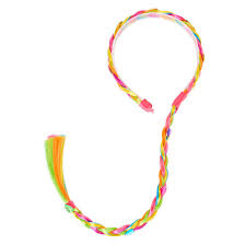 Braided hair plait thick chunky headband french fake twist braid band extension. Claire S Club Rainbow Faux Hair Braided Headband Claire S