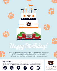 Email birthday cards to those special men. Student Alumni Association E Birthday Card On Behance