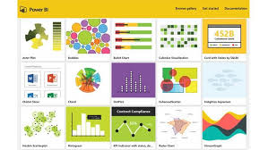 Power Bi Offers Numerous Chart Types In This Sample Gallery
