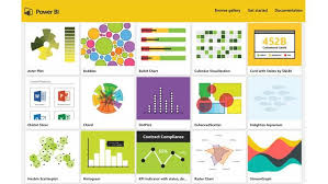 power bi offers numerous chart types in this sample gallery