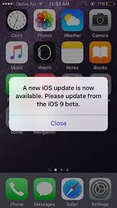 Ios 9 Beta 5 Continuan Las Falsas Notificaciones De Actualizacion Ios Beta Iphone 5s