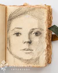 vintage-style leather sketchbook & giveaway!