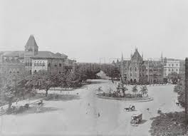 Esplanade Road, Bombay stock image ...