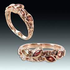 Products Eve Jewelry Rings Gold Rings Blush And Gold