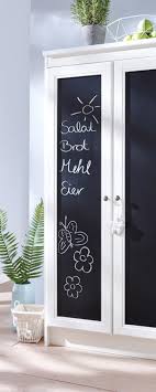 Kuchenschrank William Mit Kreidetafelfolie Weiss Kuchenschrank Kreide Folie