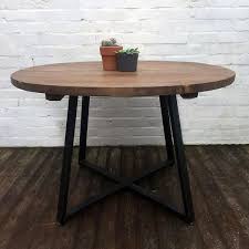 Oldman Industrial Reclaimed Wood Desk Industrial Round Dining Table Round Extendable Dining Table Round Dining Table