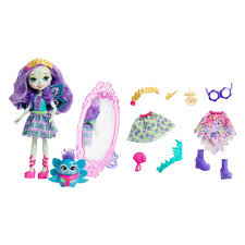 Enchantimals Fashion Fun Patter Peacock Doll Flap Figure Peacock Doll Colorful Feathers Cool Style